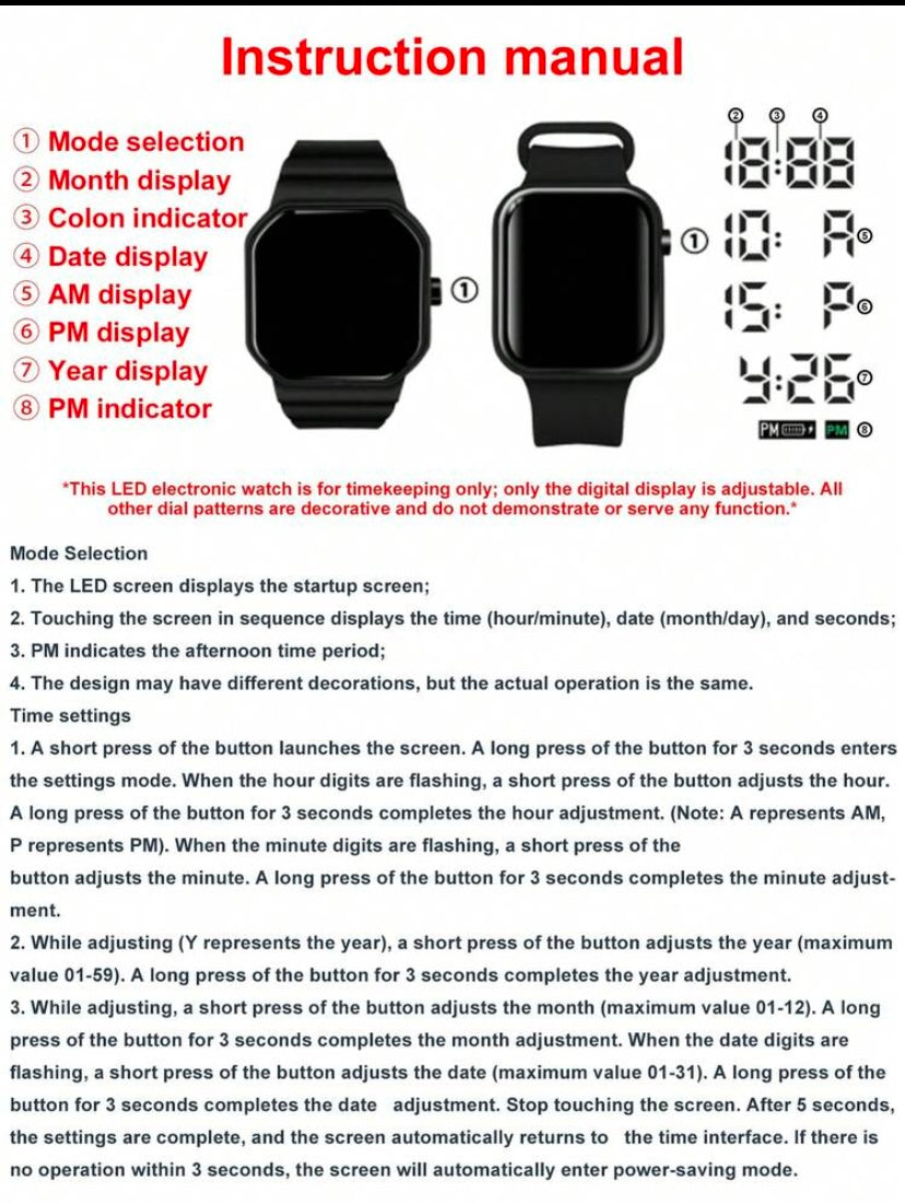 Kids Digital Sport Watch